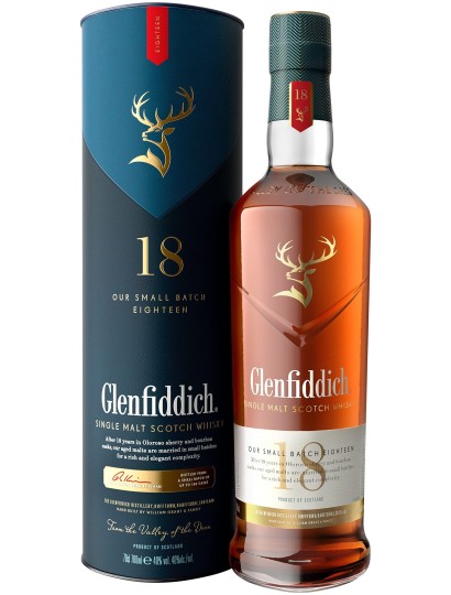 GLENFIDDICH - 18 Y.O. SINGLE MALT SCOTCH WHISKY