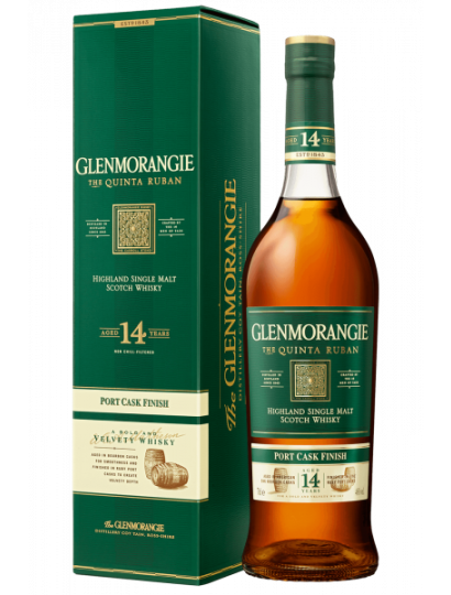 GLENMORANGIE-QUINTA RUBAN 14 SCOTCH WHISKY PORT CASK FINISH
